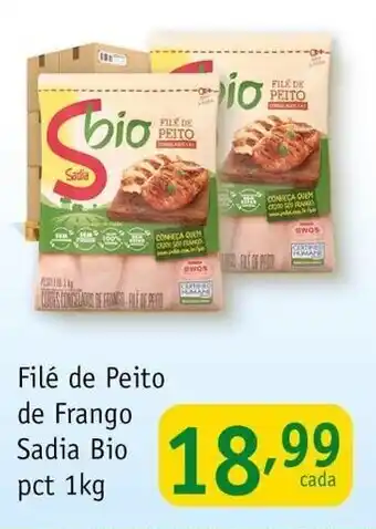 Nordestão File de peito de Frango Sadia Bio pct 1kg oferta