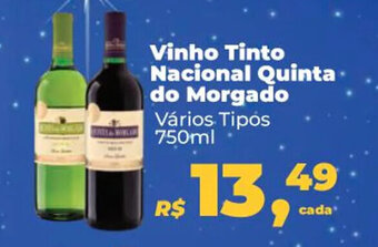 Supermercados Mateus Vinho Tinto Nacional Quinta do Morgado 750ml oferta