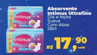 Supermercados Mateus Absorvente Intimus Ultrafino 28x1 oferta