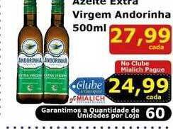 Mialich Supermercados Azeite extra virgem andorinha oferta