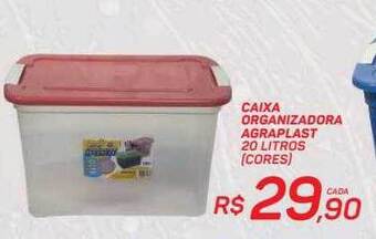 Caixa organizadora agraplast cores