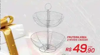 GBarbosa Fruteira krea 2 níveis cb2020 oferta