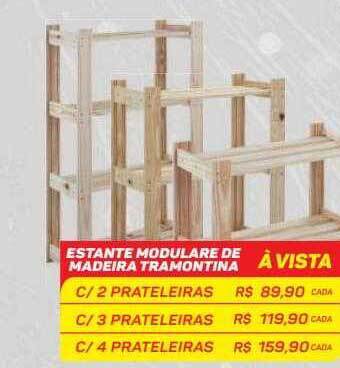 GBarbosa Estante modulare de madeira tramontina oferta