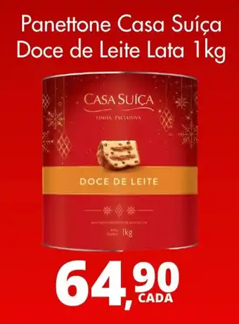 Panettone Casa Suica Doce de Leite lata 1kg