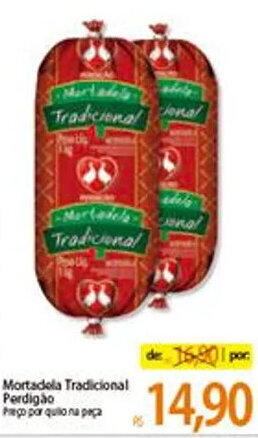 Atacadão Mortadela Tradicional Perdigao oferta