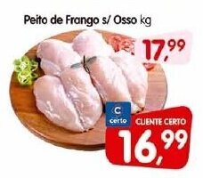 Cercadão Peito de Frango s/ Osso 1kg oferta