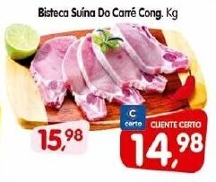 Cercadão Bisteca Suina do Carre 1kg oferta
