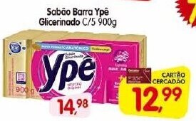 Cercadão Sabao Barra Ype Glicerinado C/5 900g oferta