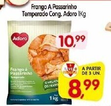 Cercadão Frango a Passarinho Temperado cong. Adoro 1kg oferta