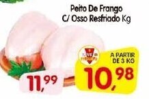 Cercadão Peito de Frango c/ Osso Resfriado 1kg oferta