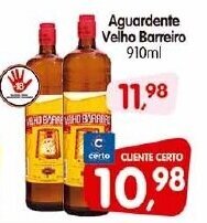 Aguardente Velho Barreiro 910ml