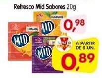 Cercadão Refresco Mid Sabores 20g oferta