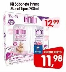 Kit Sabonete intimo Muriel tipos 200ml
