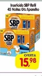 Inseticida SBP refil 45 noites