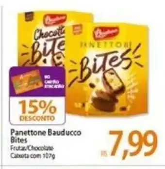 Atacadão Panettone Bauducco Bites 107g oferta