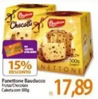 Atacadão Panettone Bauducco 500g oferta