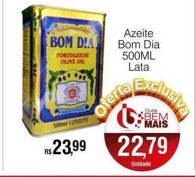 Azeite bom dia lata oferta na Supermercado Bem Barato Azeite bom dia lata oferta na Supermercado Bem Barato