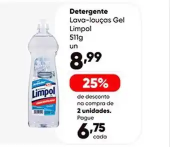 Zaffari Detergente lava-louças gel limpol oferta