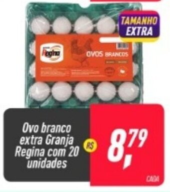 Frangolândia Ovo Branco Extra Granja Regina com 20 unidades oferta