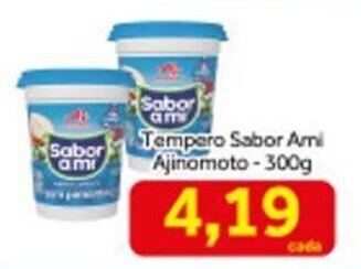 Shibata Supermercados Tempero Sabor Ami Ajinomoto 300g oferta