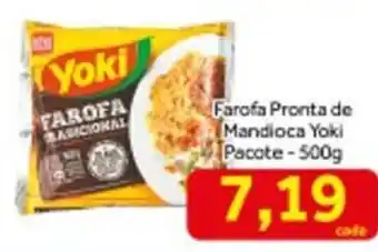 Shibata Supermercados Farofa Pronta de Mandioca Yoki Pacote 500g oferta