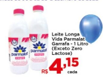Shibata Supermercados Leite Longa Vida parmalat Garrafa 1L oferta