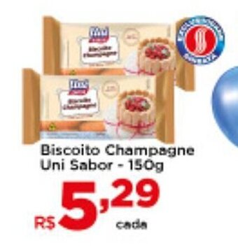 Shibata Supermercados Biscoito Champagne Uni Sabor 150g oferta