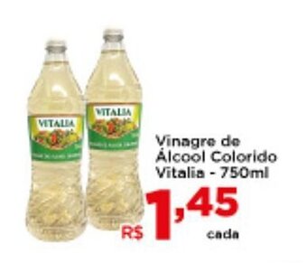 Shibata Supermercados Vinagre de Alcool Colorido Vitalia 750ml oferta