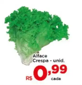 Shibata Supermercados Alface Crespa Und. oferta