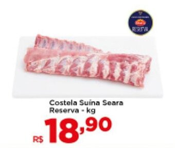 Shibata Supermercados Costela suina Seara Reserva 1kg oferta