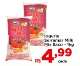Shibata Supermercados Iogurte Serramar Milk Mix Saco 1kg oferta