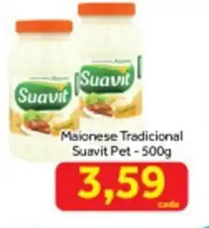 Maionese Tradicional Suavit pet 500g