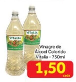 Shibata Supermercados Vinagre de Alcool Colorido Vitalia 750ml oferta