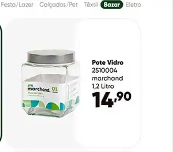 Zaffari Pote vidro marchand 1.2 litro oferta