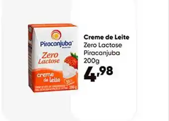 Zaffari Creme de leite zero lactose piracanjuba oferta