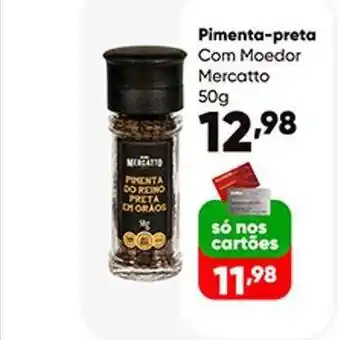Zaffari Pimenta-preta com moedor mercatto oferta