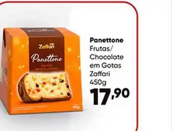 Zaffari Panettone frutas chocolate em gotas zaffari oferta