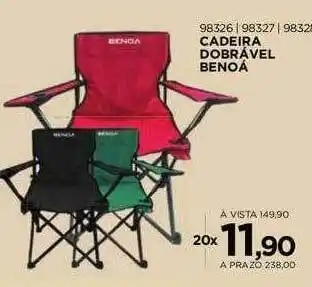 Benoit Cadeira dobrável benoá oferta