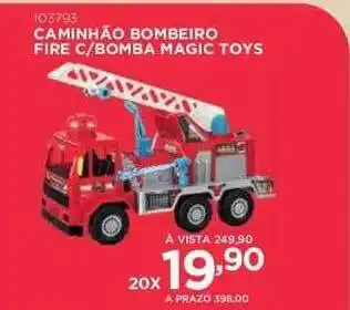 Benoit Caminhão bombeiro fire c bomba magic toys oferta