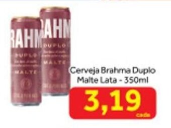 Shibata Supermercados Cerveja Brahma Duplo Malte Lata 350ml oferta