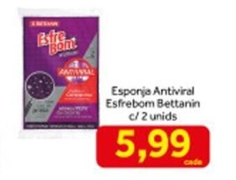 Esponja Antiviral Esfrebom Bettanin c/ 2 unids