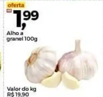 Frangolândia Alho a granel 100g oferta