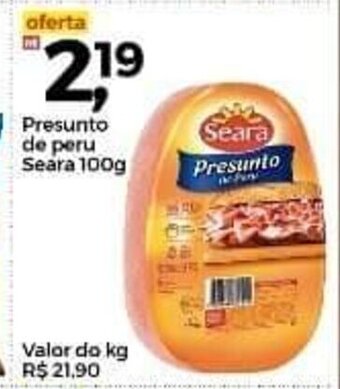 Frangolândia Presunto de Peru Seara 100g oferta