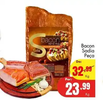 Barbosa Supermercados Bacon Sadia peca 1kg oferta