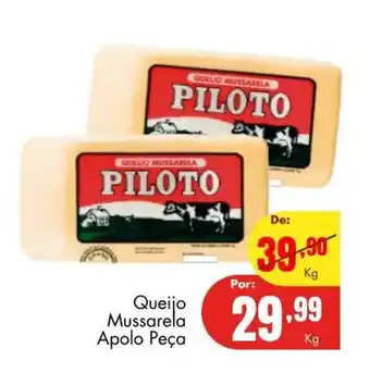 Barbosa Supermercados Quiejo Mussarela Apolo Peca 1kg oferta