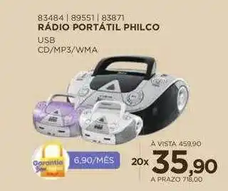 Benoit Rádio portátil philco oferta