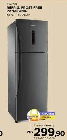 Benoit Refrig. frost free panasonic oferta