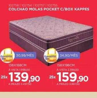 Benoit Colchao molas pocket c box kappes oferta