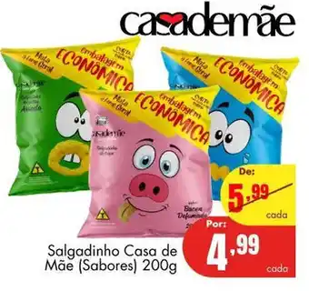Barbosa Supermercados Salgadinho casa de mae 200g oferta