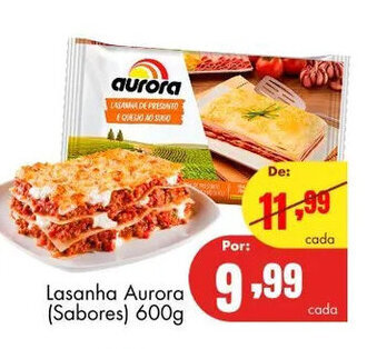 Lasanha Aurora 600g